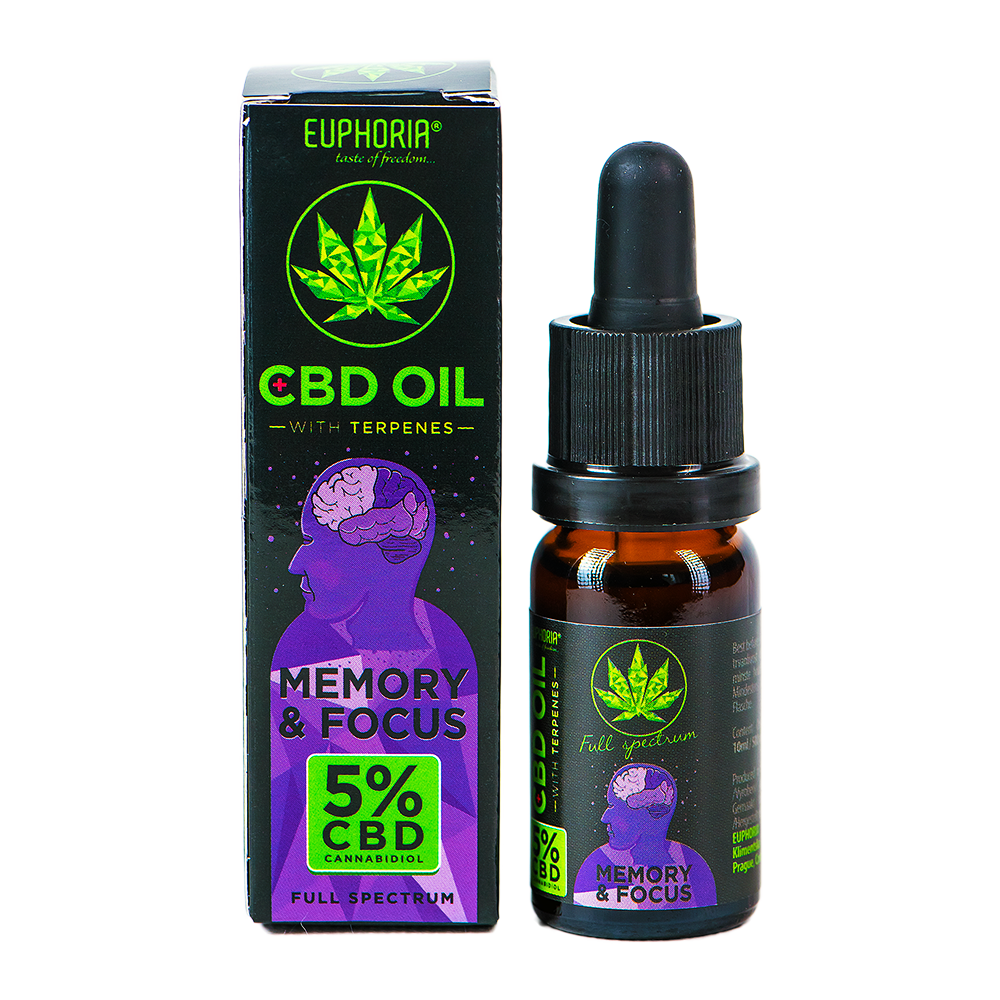 Euphoria Premium Hanföl 5 % – Memory & Focus 🌿✨