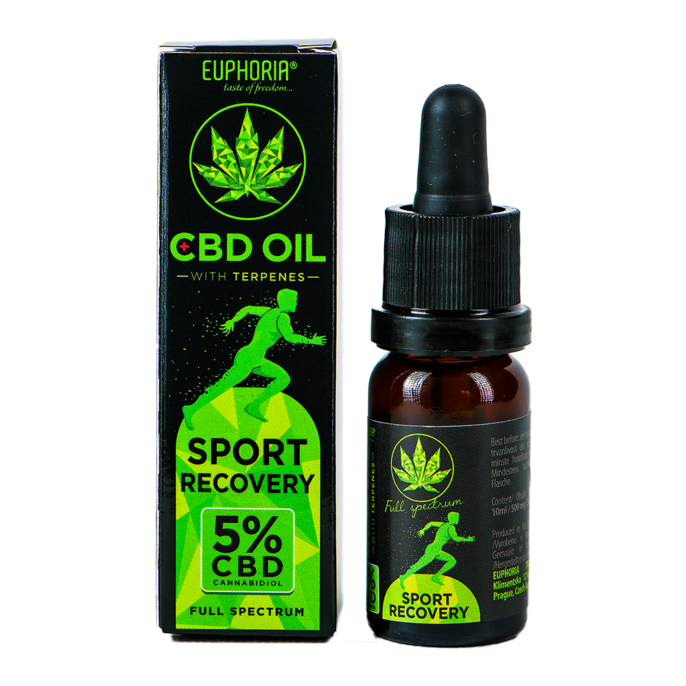 Euphoria Premium Hanföl 5 % – Sport Recovery 🌿✨