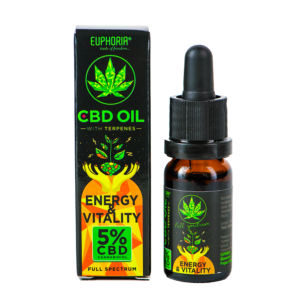 Euphoria Premium Hanföl 5 % – Energie & Vitalität 🌿✨