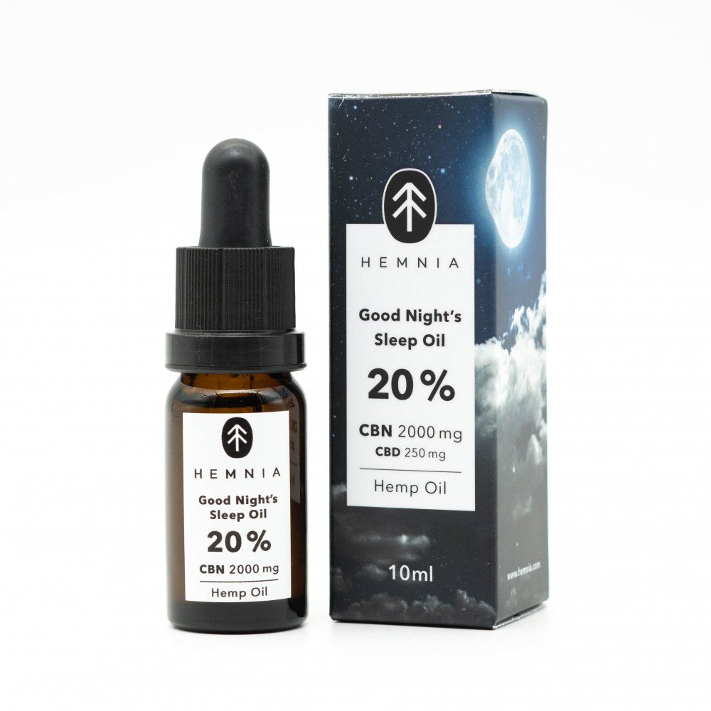Hemnia Gute Nacht Hanföl 20 % 🌙✨ – Natürliche Pflanzenkraft