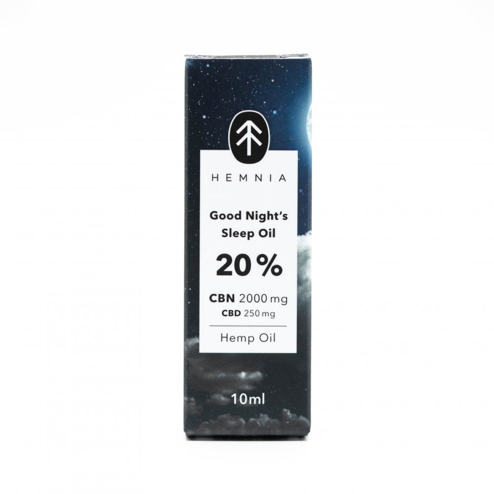 Hemnia Gute Nacht Hanföl 20 % 🌙✨ – Natürliche Pflanzenkraft